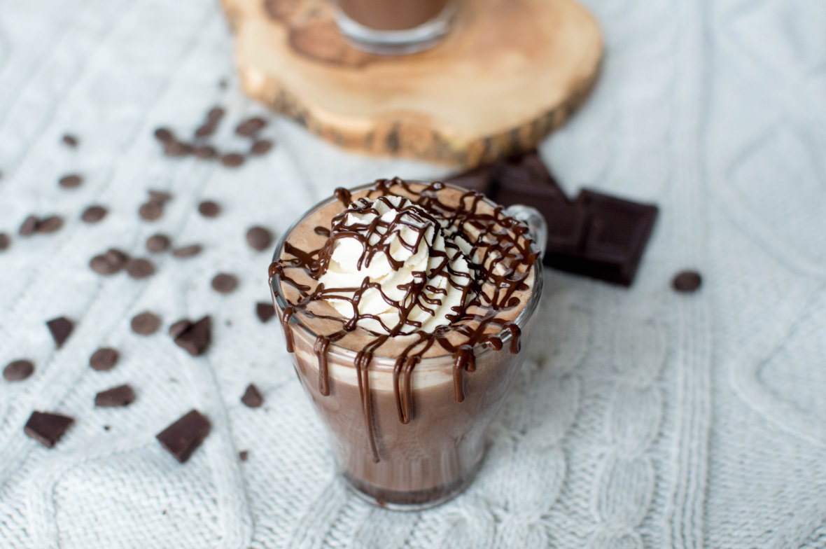 Homemade Dark Hot Chocolate With Whipped Cream - Kay's Kitchen