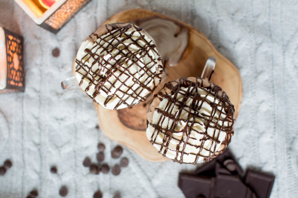 Homemade Hot Chocolate Topped With Whipped Chantilly Cream - Kay's Kitchen