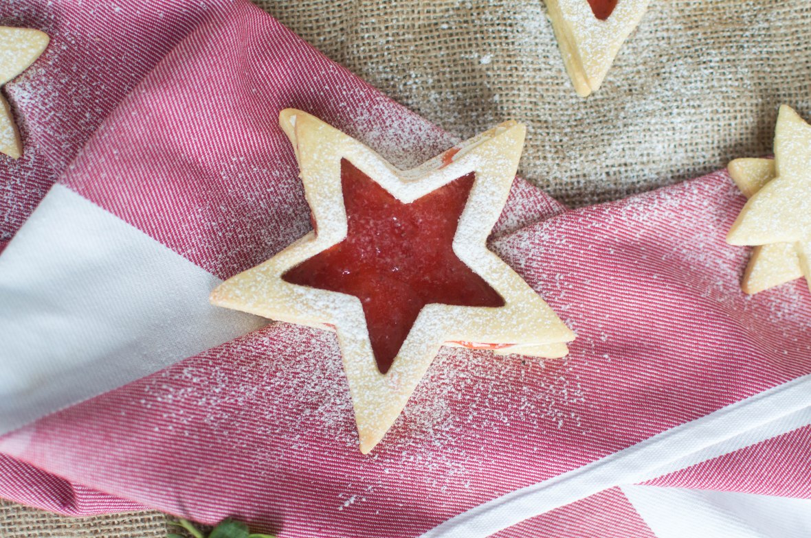 Jammy Star Biscuits - Kay's Kitchen