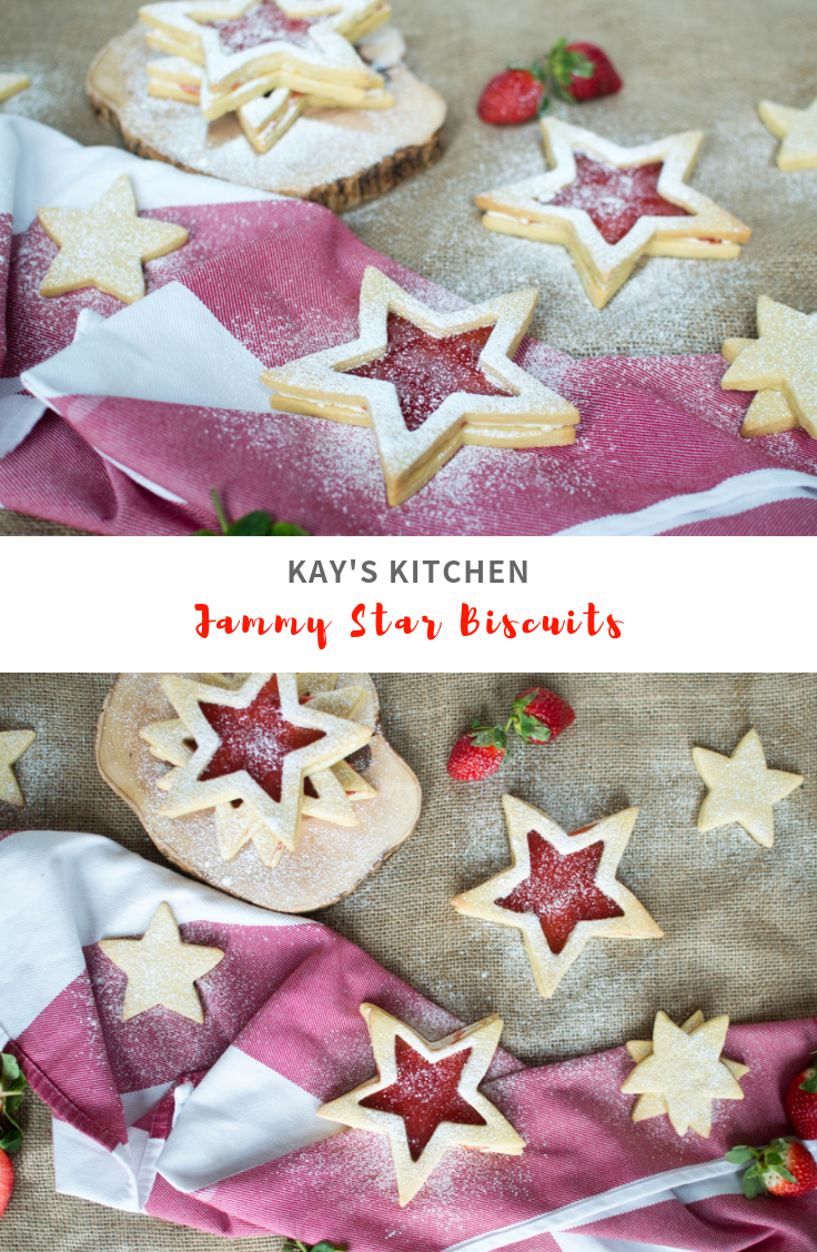 Jammy Star Biscuits - Kay's Kitchen