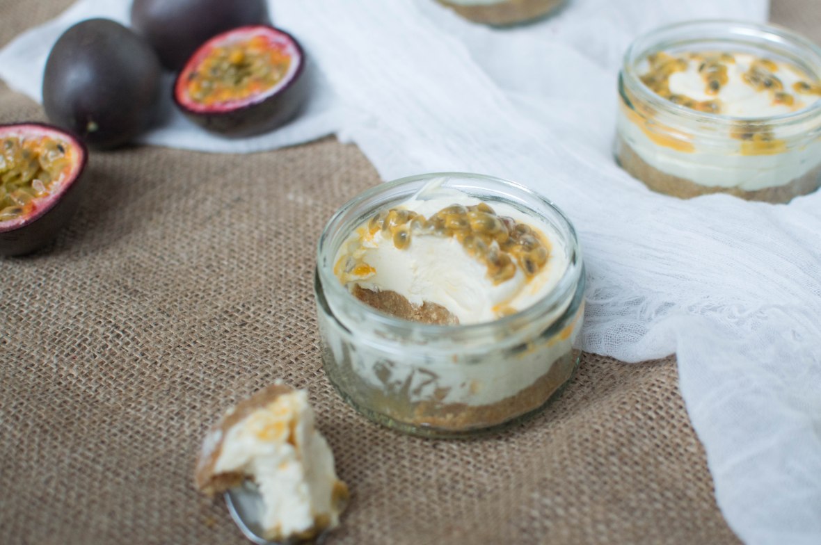 Mini Passion Fruit And White Chocolate Cheesecakes - Kay's Kitchen