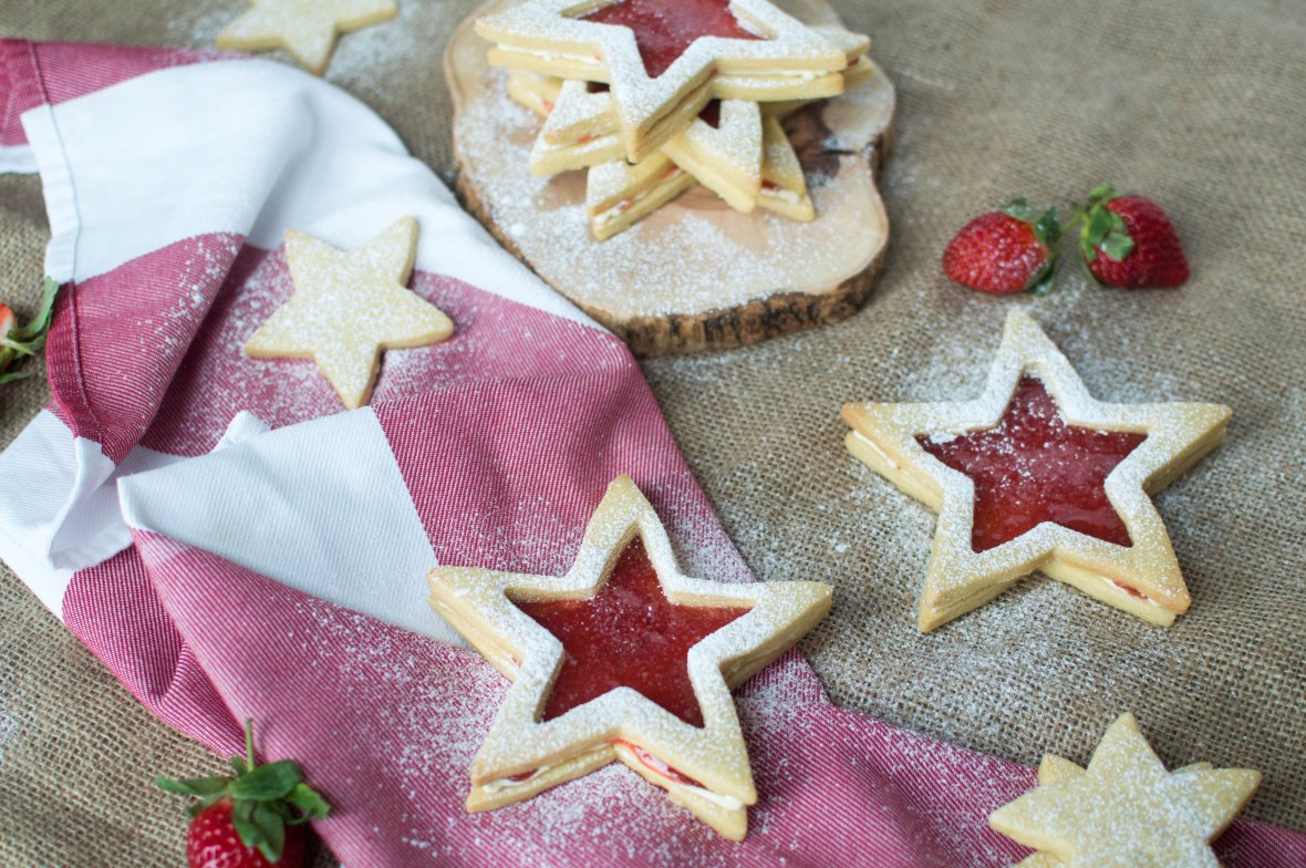Strawberry Jammy Stars - Kay's Kitchen