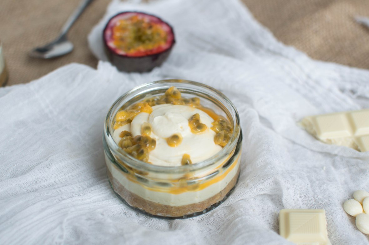 White Chocolate &amp; Passion Fruit Cheesecakes - Kay's Kitchen