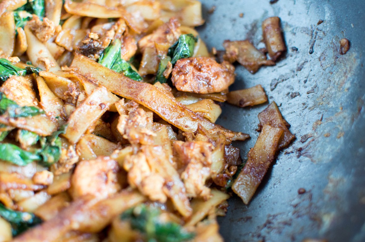 close up of chicken pad see ew - kay's kitchen