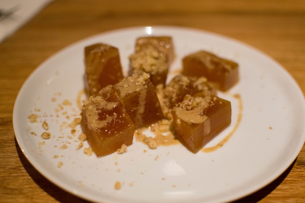 kabak tatlisi, candied pumpkin dessert, antiochia concept, istanbul, turkey