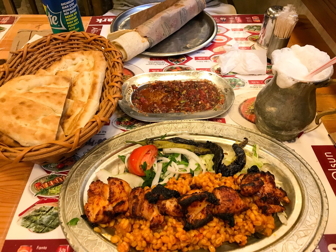 lunch at lezzet-i Şark, istanbul, turkey