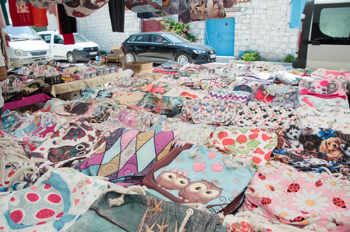 Drawstring Bags, Alaçatı Market, Turkey