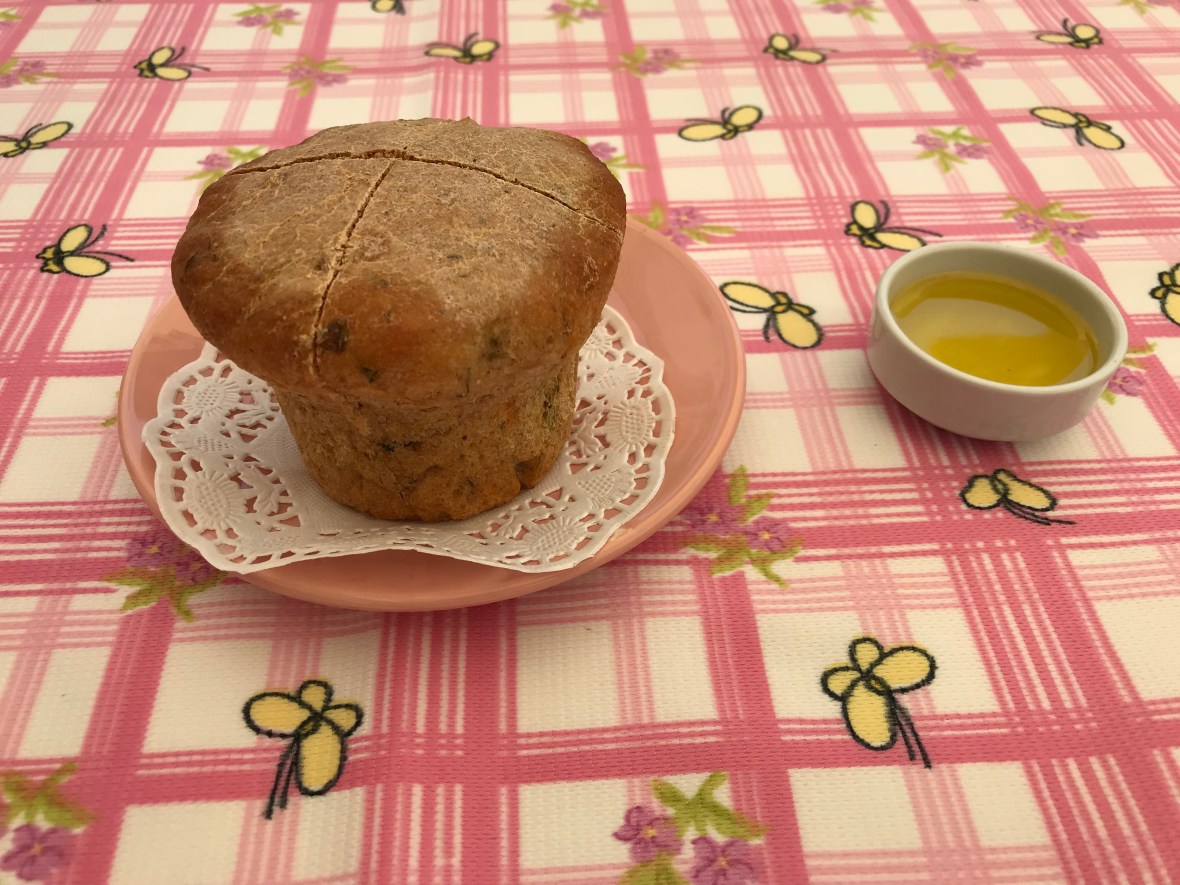 Homemade Bread And Local Olive Oil, Kabak Çiçeği, Alaçatı, Turkey