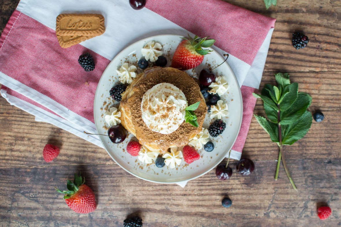 Lotus Biscoff Pancakes - Kay's Kitchen