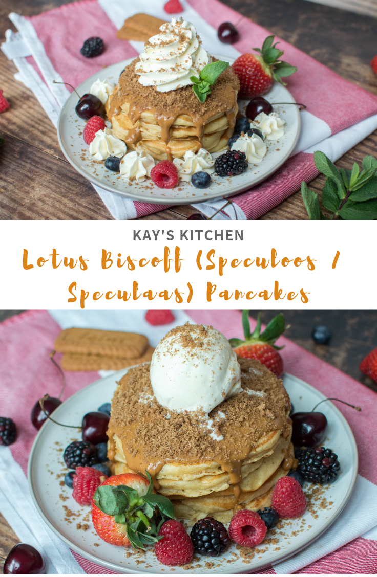 Lotus Biscoff (Speculoos _ Speculaas) Pancakes - Kay's Kitchen