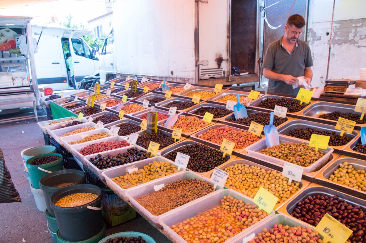 Olives, Alaçatı Market, Turkey