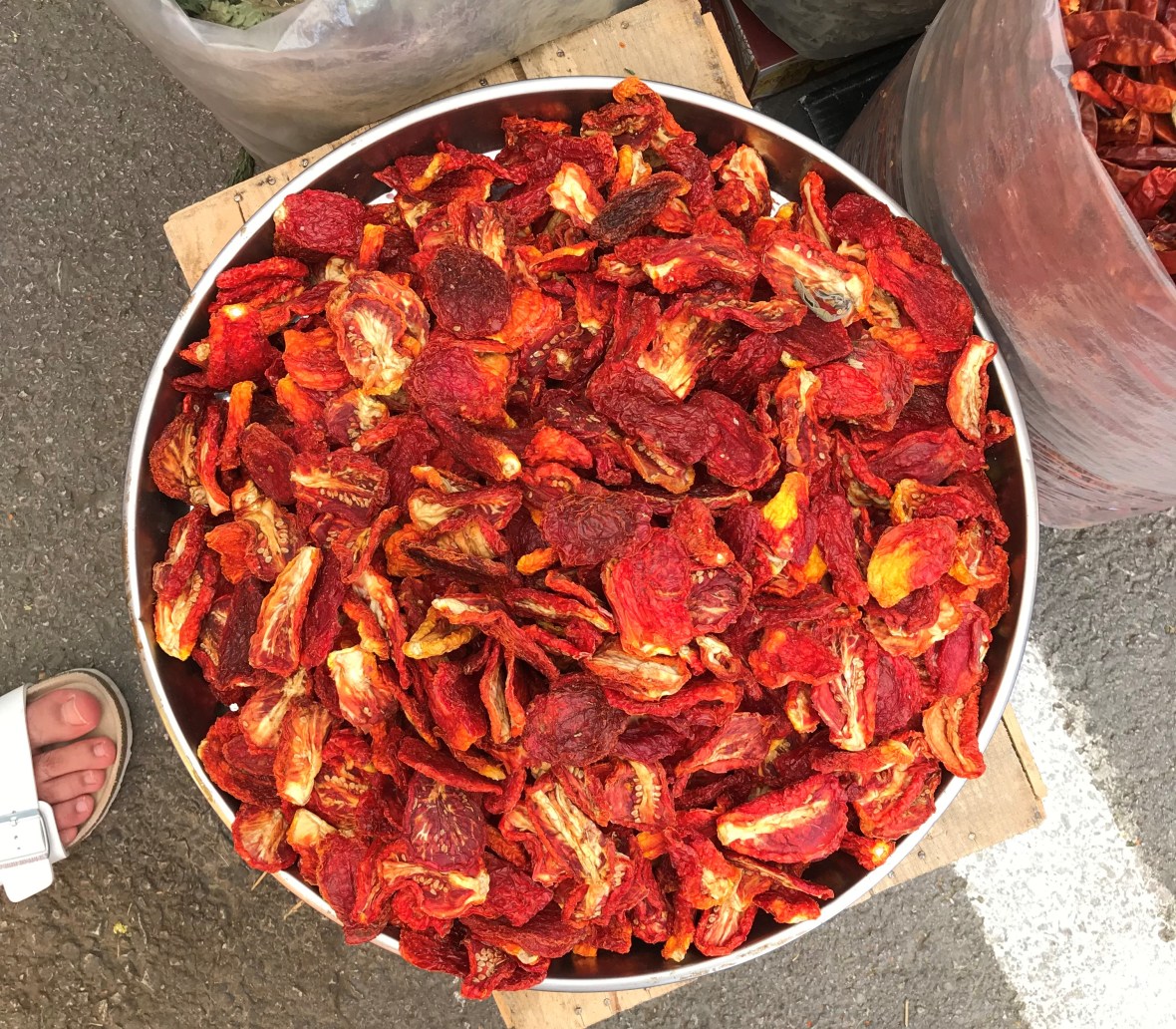 Sundried Tomatoes. Alaçatı Market, Turkey