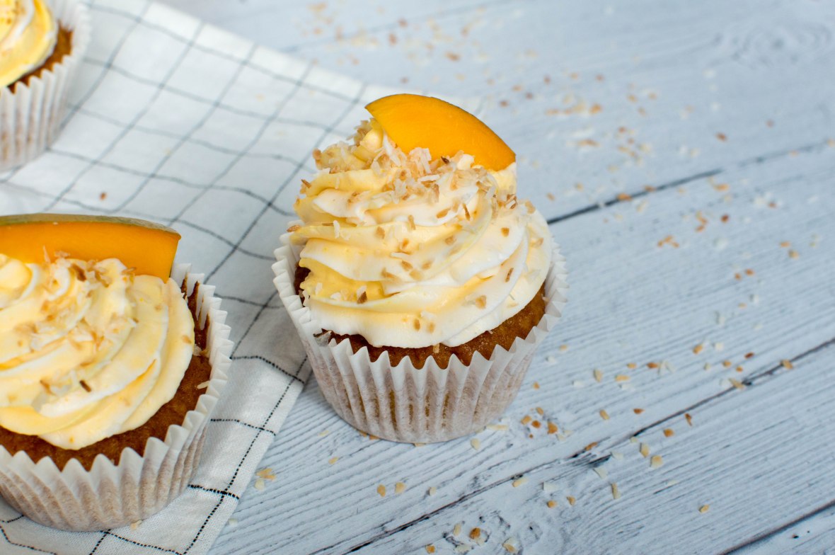 Mango And Coconut Cupcakes - Kay's Kitchen