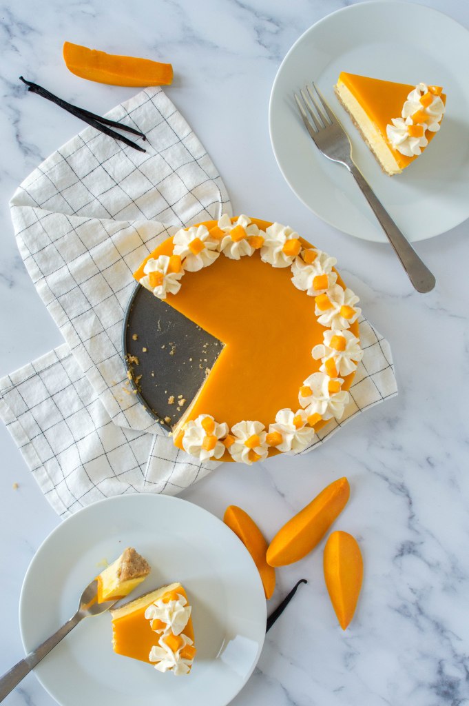 Mango And Vanilla Cheesecake - Kay's Kitchen