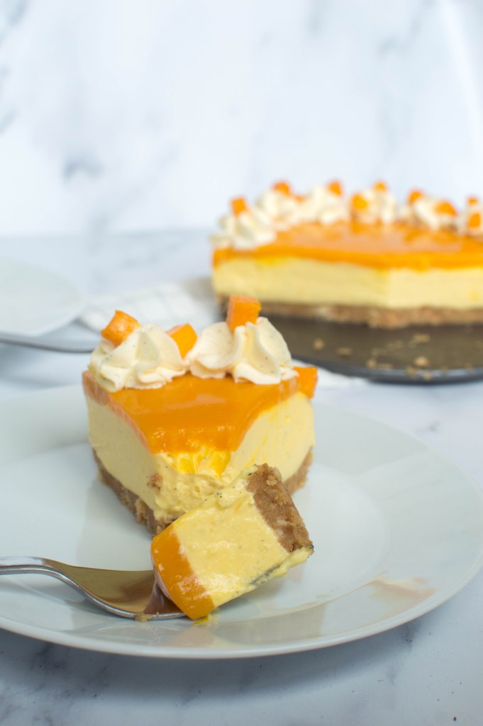 Alphonso Mango Cheesecake - Kay's Kitchen 