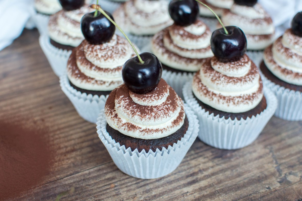 Chocolate And Cherry Cupcakes - Kay's Kitchen