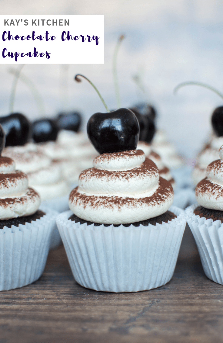 Chocolate Cherry Cupcakes - Kay's Kitchen