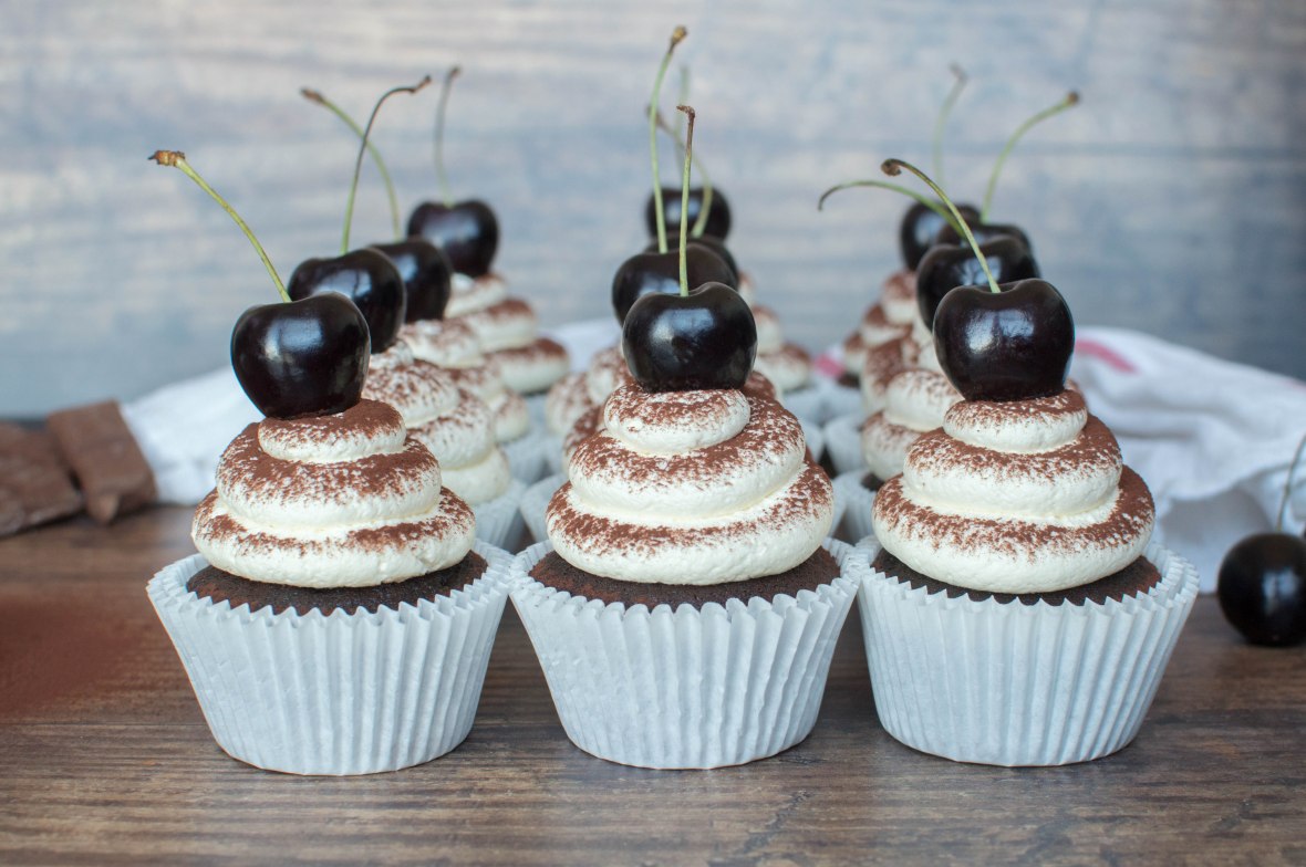 Chocolate Cherry Cupcakes Recipe - Kay's Kitchen