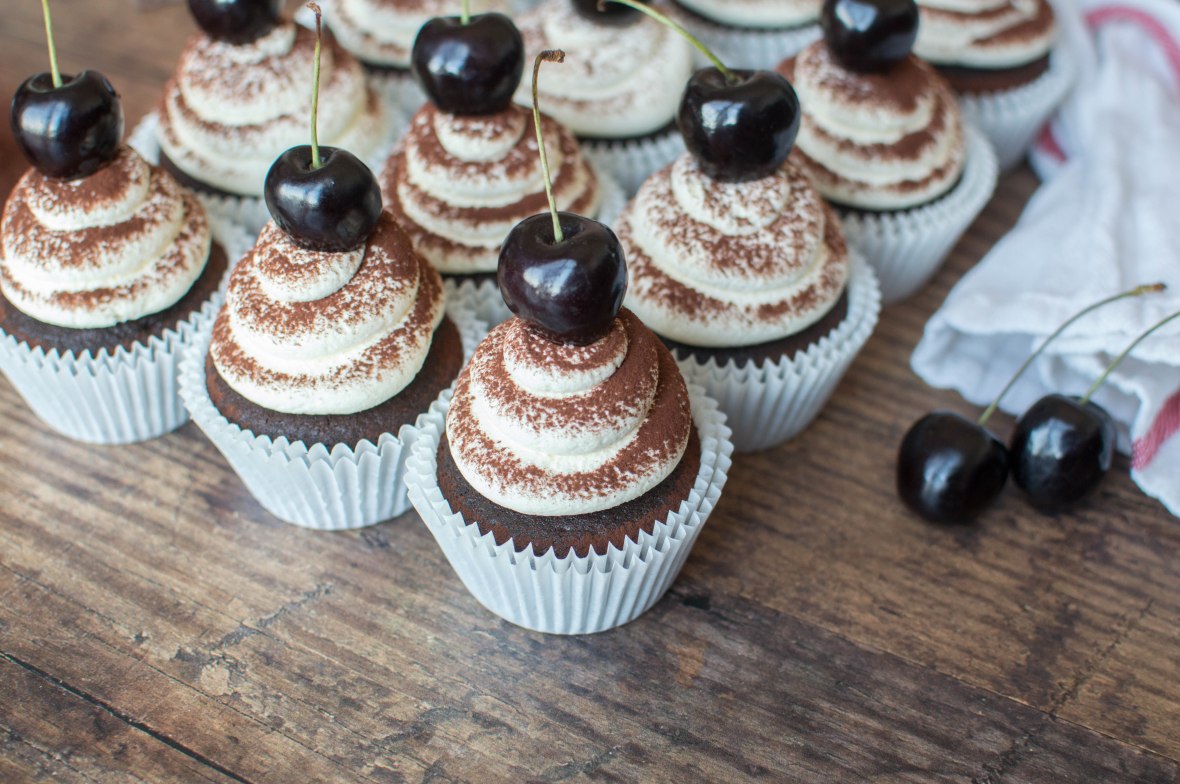 Recipe For Chocolate Cherry Cupcakes - Kay's Kitchen