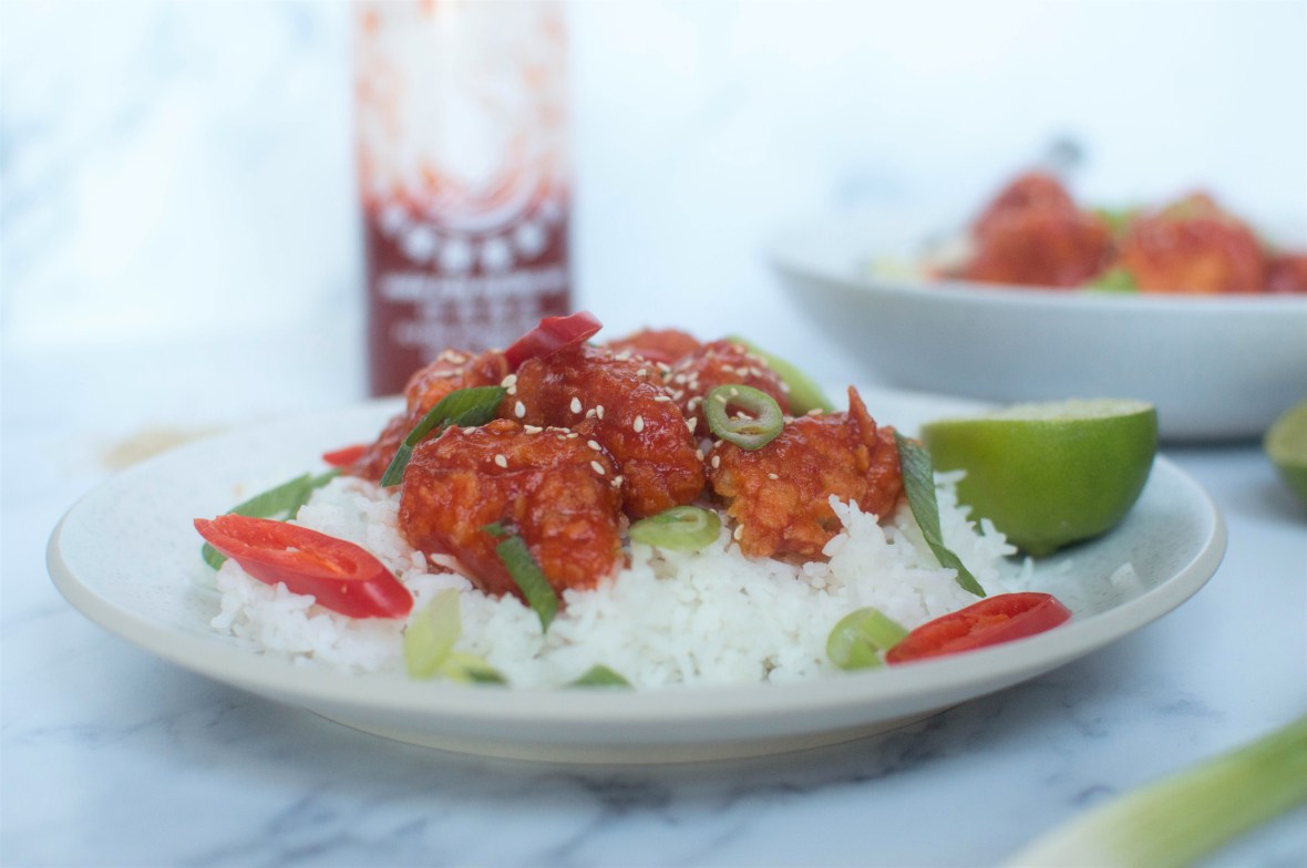 Sriracha &amp; Maple Syrup Chicken Bites With Lime - Kay's Kitchen