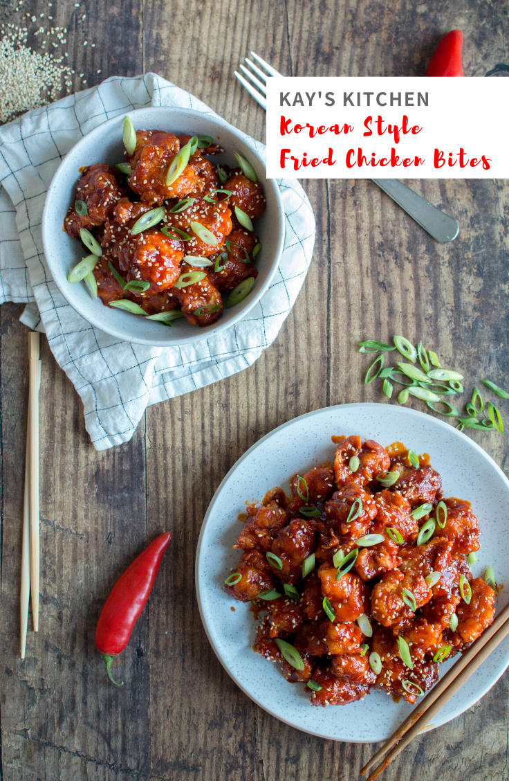 Korean Style Fried Chicken Bites - Kay's Kitchen