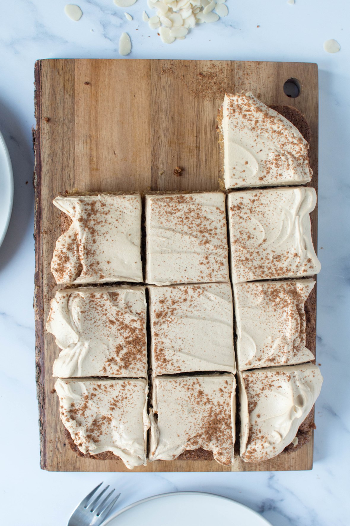 Cinnamon, Coffee & Almond Cake - Kay's Kitchen