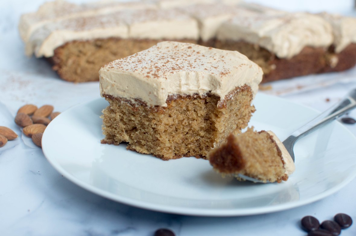 Coffee And Almond Traybake With Cinnamon - Kay's Kitchen