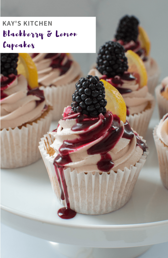 Blackberry & Lemon Cupcakes - Kay's Kitchen